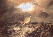 J.M.W. Turner Calais Pier,with French Poissards preparing for sea oil painting